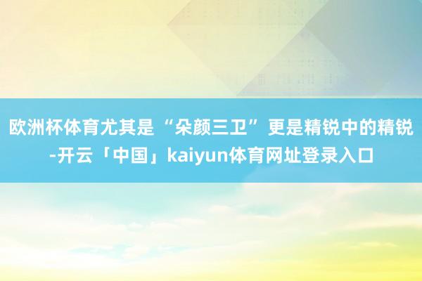 欧洲杯体育尤其是 “朵颜三卫” 更是精锐中的精锐-开云「中国」kaiyun体育网址登录入口