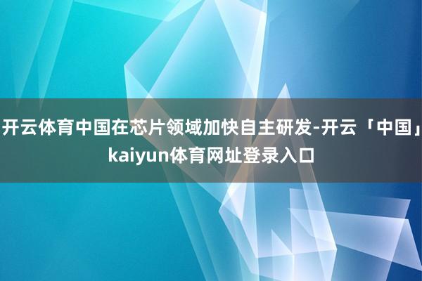 开云体育中国在芯片领域加快自主研发-开云「中国」kaiyun体育网址登录入口